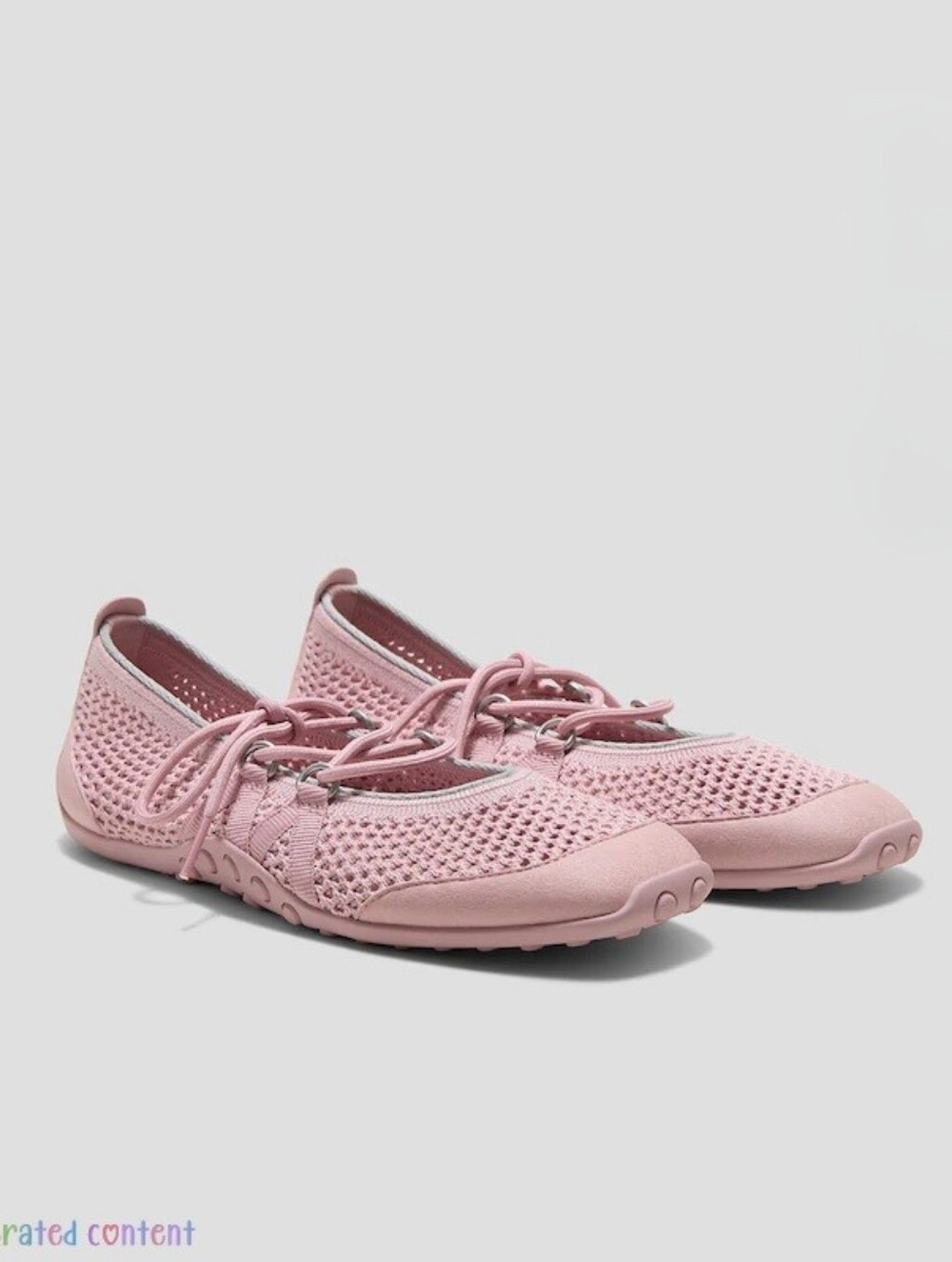 Vivaia Cecily Sneaker Ballet Flats Hybrid Mesh Mary-Janes Pink 39.5